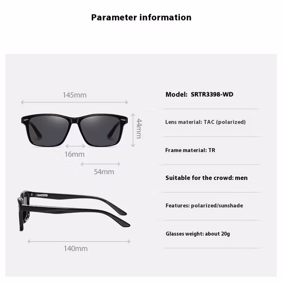 Fashion Square Big Frame Mirrored Lens Women Men Sun Glasses Flexible Hinge PC Competitive Polarized Sunglasses (WSP20126)